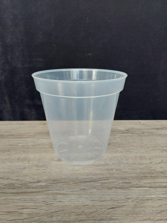 7" Clear Plant Pot