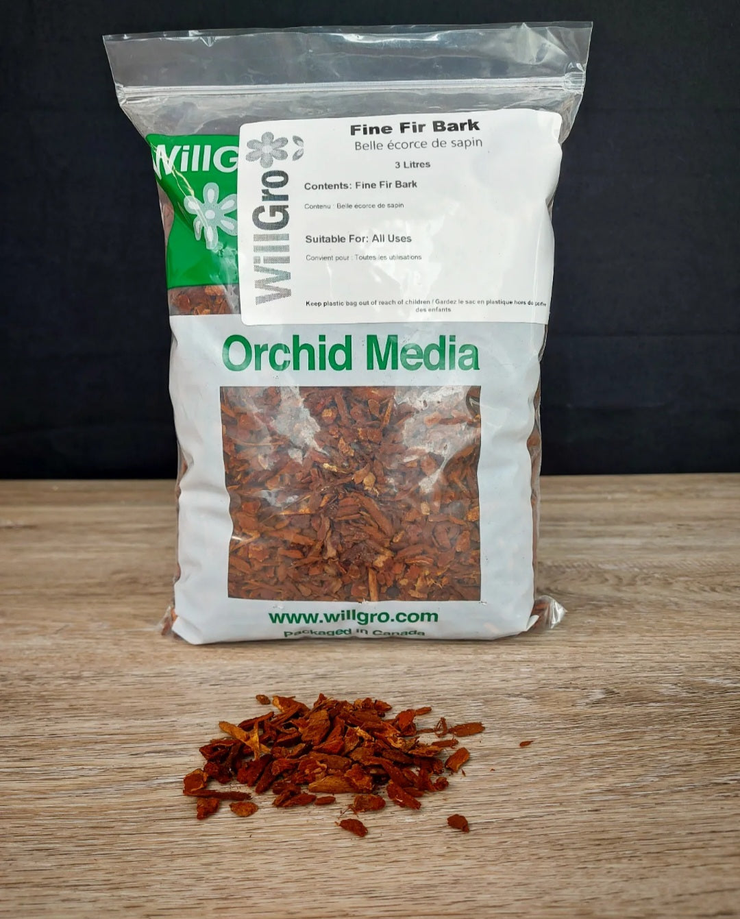 Fine Fir Bark - 3L Bag