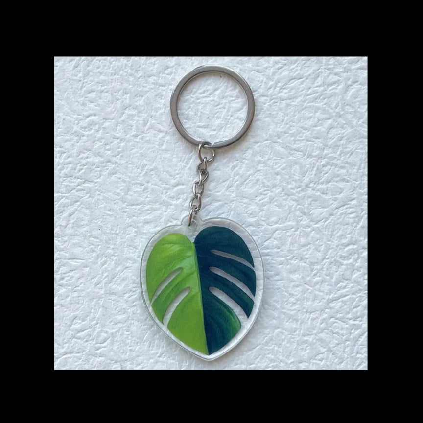 Monstera Aurea Keychain