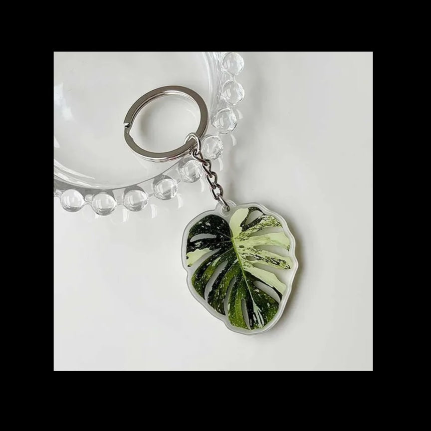 Monstera Thai Constellation Keychain