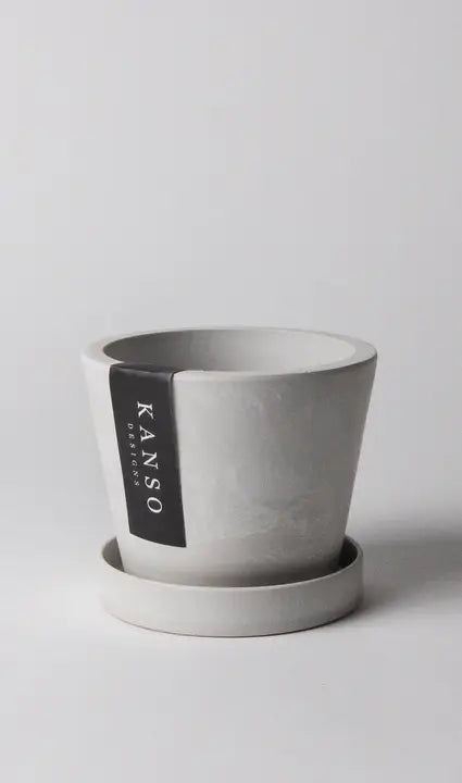 3" Signature Stone Planter Pot & Saucer