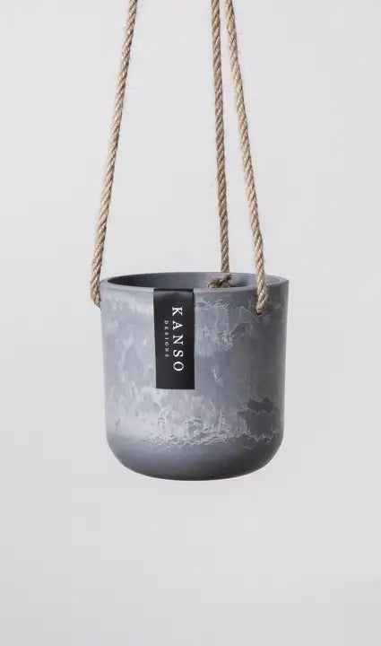 4" Hanging Signature Stone Pot