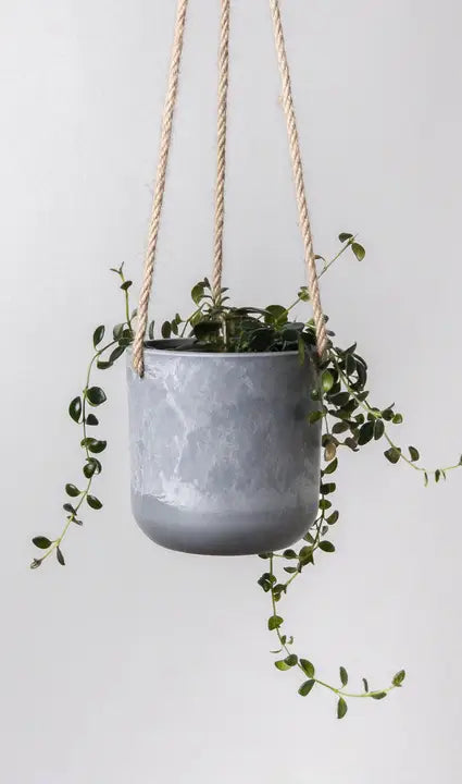 4" Hanging Signature Stone Pot