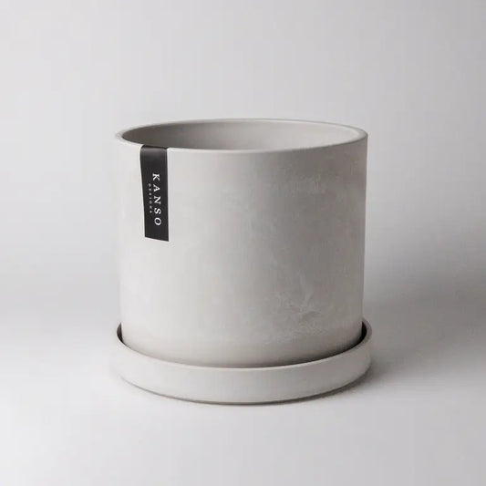 8" Signature Stone Planter Pot & Saucer