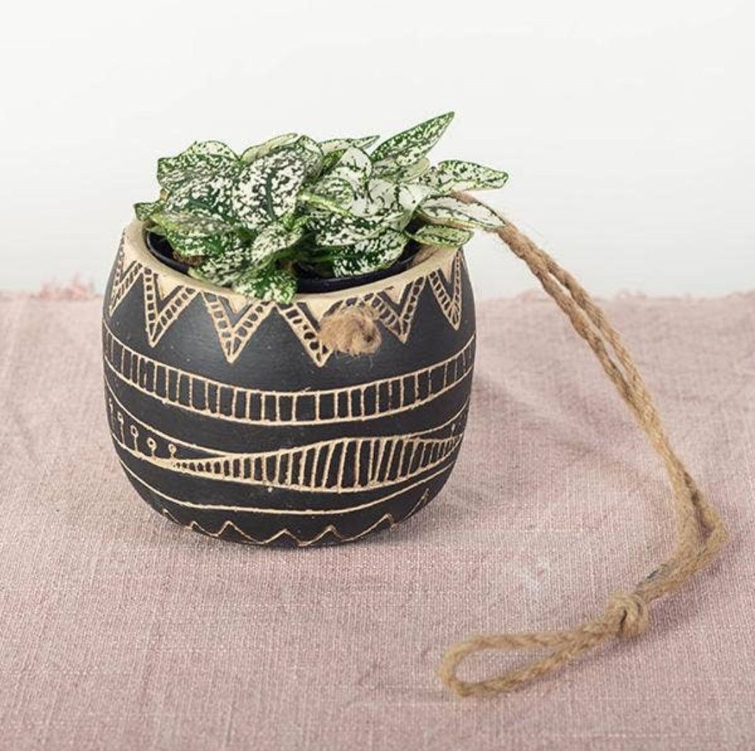 Hanging Boho Cement Pot