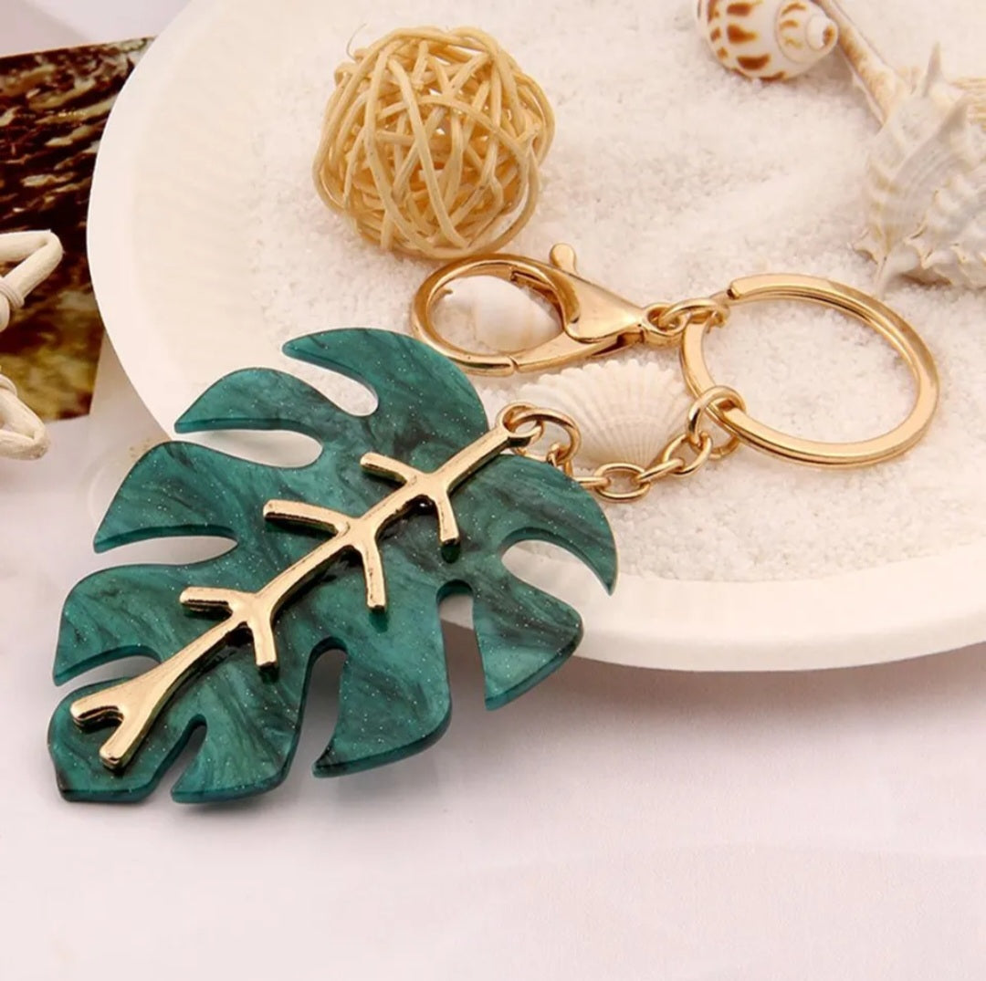 Beautiful Monstera Keychain