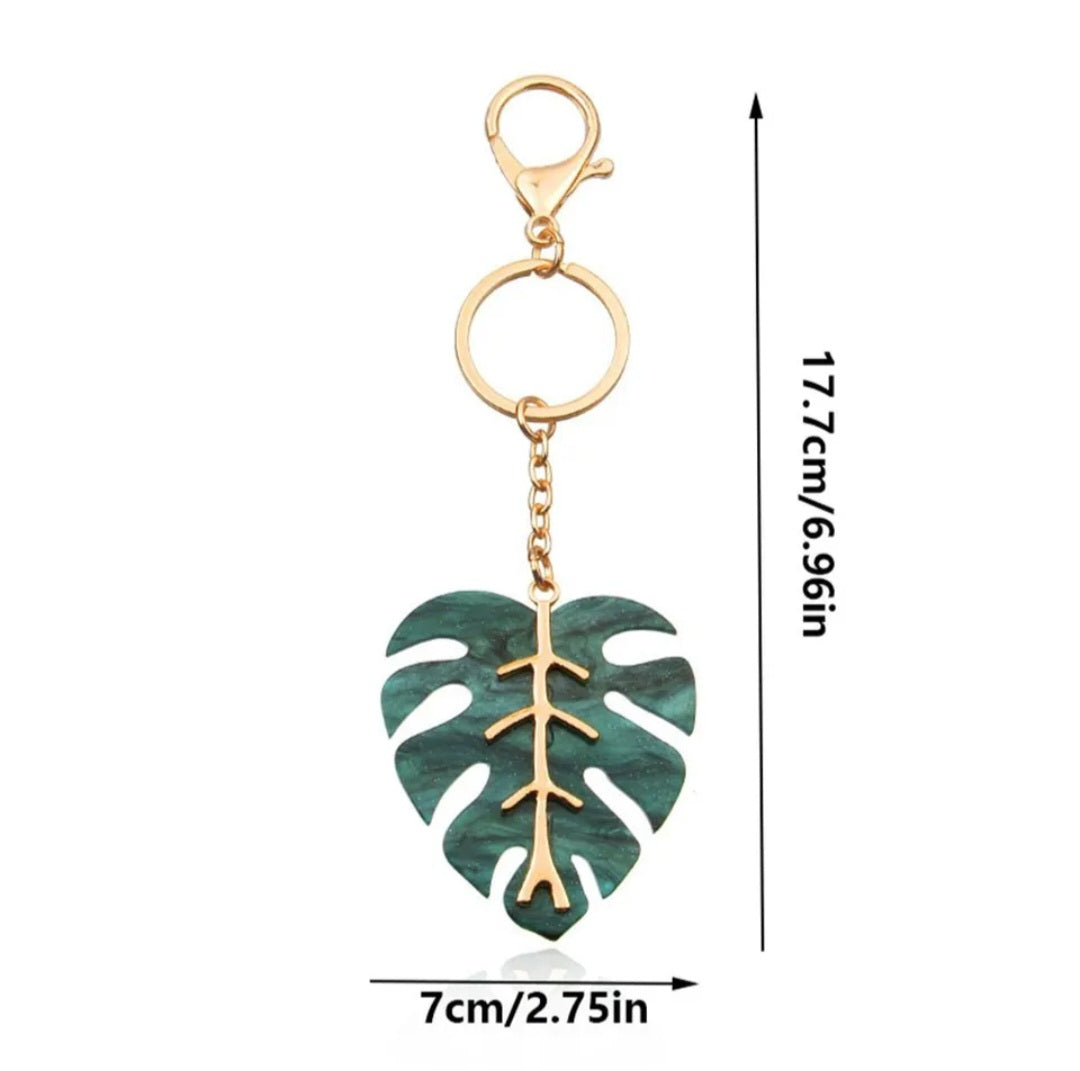 Beautiful Monstera Keychain