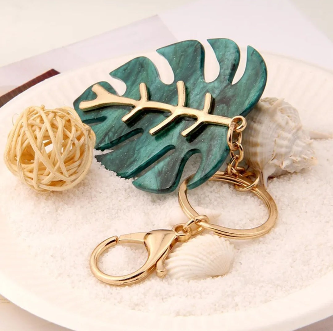 Beautiful Monstera Keychain